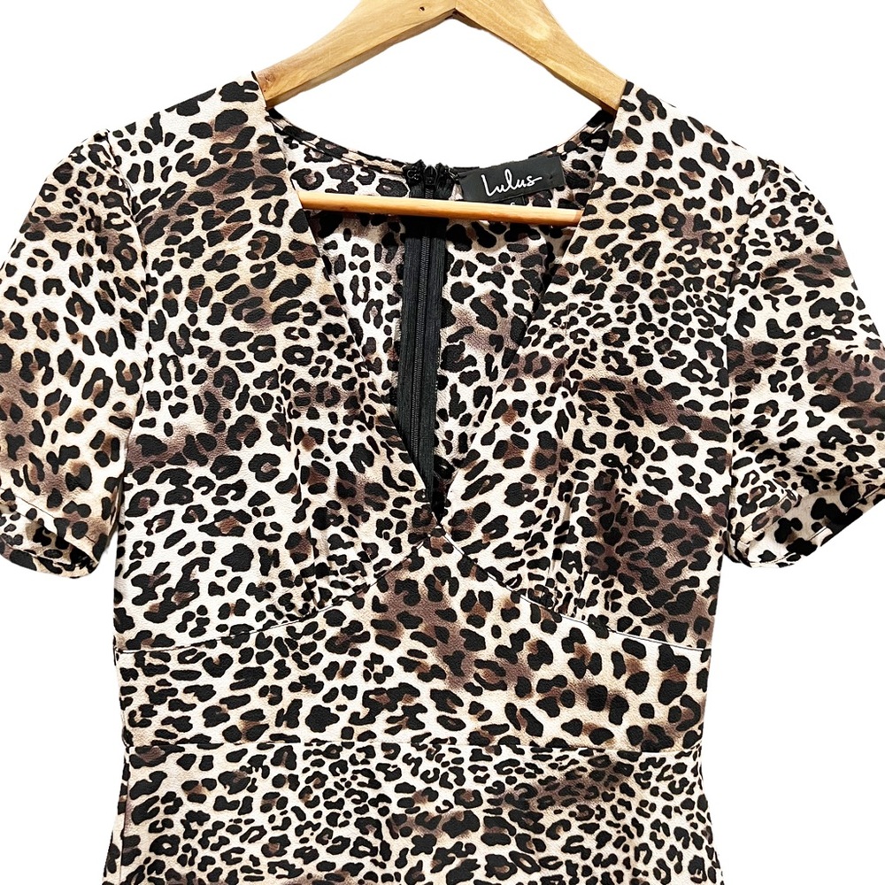 Lulu’s Coolest Cat Brown Leopard Print Mini Dress - Picture 5 of 8